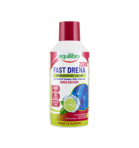 EQUILIBRA maisto papildas Fast Drain ZERO, skysčių balansui ir organizmo drenažui, 500ml