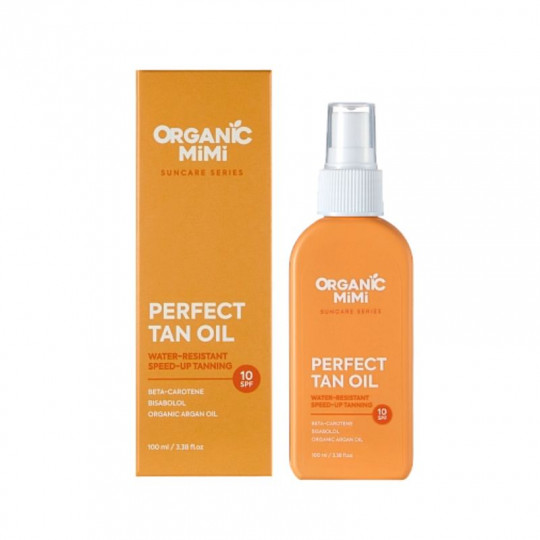 ORGANIC MIMI Suncare įdegio aliejus purškiamas SPF10, 100 ml