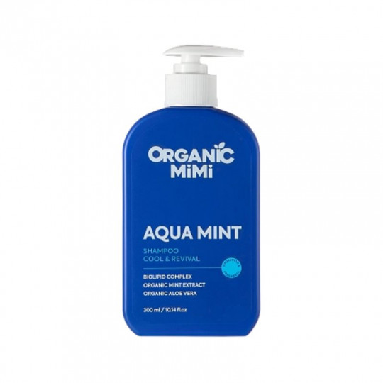 ORGANIC MIMI šampūnas vėsinantis ir atgaivinantis Aqua Mint, 300 ml