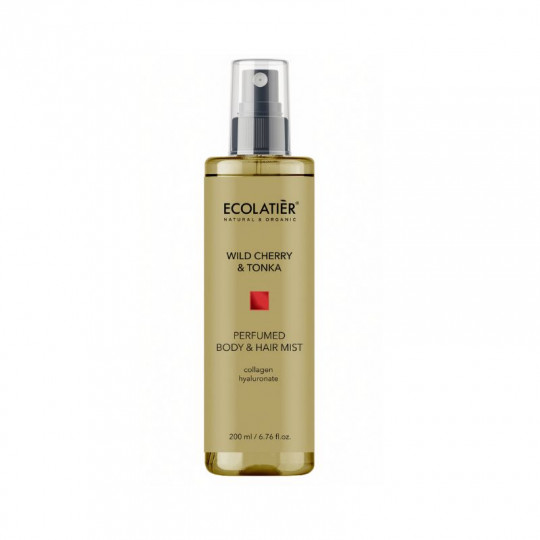 ECOLATIER parfumuota dulksna kūnui ir plaukams Wild Cherry&Tonka, 200 ml