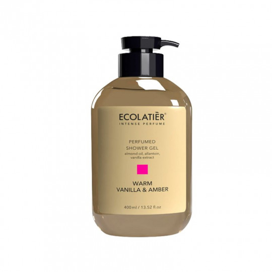 ECOLATIER parfumuota dušo želė Warm Vanilla&Amber, 400 ml