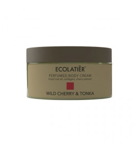 ECOLATIER parfumuotas kūno kremas Wild Cherry&Tonka, 250 ml