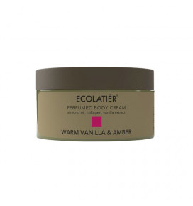 ECOLATIER parfumuotas kūno kremas Warm Vanilla&Amber, 250 ml