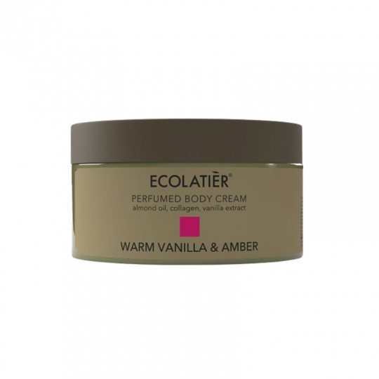 ECOLATIER parfumuotas kūno kremas Warm Vanilla&Amber, 250 ml