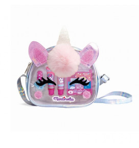 MARTINELIA kosmetikos rinkinys rankinuke Little Unicorn (nagu lakas, 2lūpų blizgiai, akių šeš.6)