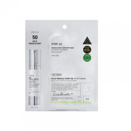 VT Cosmetics Mild Reedle Shot 50 Face Mask, 1 pc (1.5 g + 20 g)