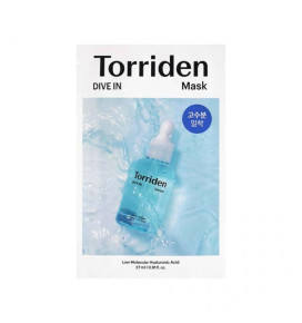 Torriden Dive-In Low Molecular Weight Hyaluronic Acid Sheet Mask, 27 ml