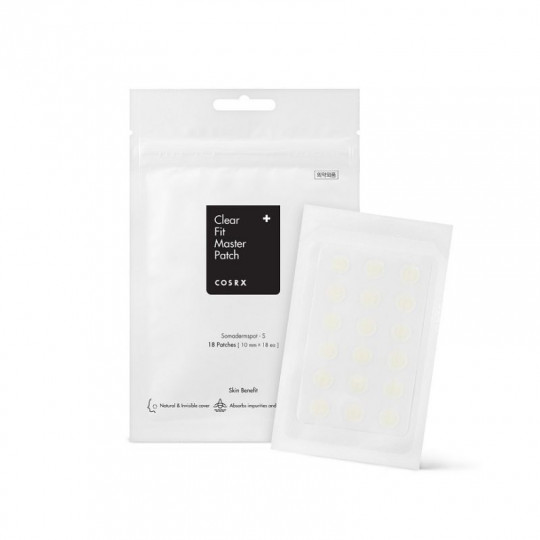 COSRX Clear Fit Master Patch, Concealing Acne Patches, 18 pcs