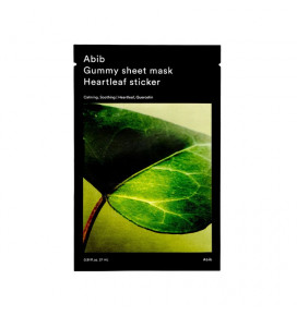 Abib Gummy Sheet Mask Heartleaf Sticker, 1 pc × 27 ml