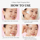 MEDICUBE Collagen Night Wrapping Mask tepama naktinė veido kaukė, 75 ml