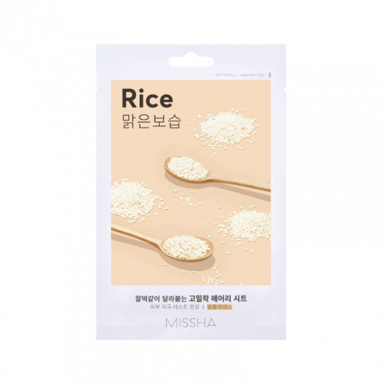 Missha Airy Fit Rice Sheet Mask, 19 g