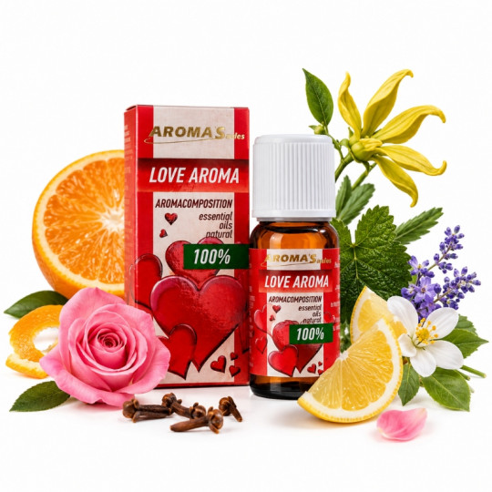 AROMA'SAULES eterinių aliejų kompozicija Meilės aromatas, 10 ml