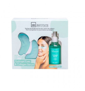 IDC INSTITUTE veido priežiūros rinkinys Hyaluronic Acid (padeliai, kolageno serumas)