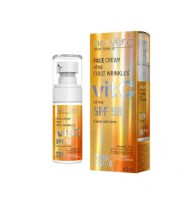 BELLE JARDIN Belvere SPF 50 VitC šviesinamasis veido kremas, 50 ml
