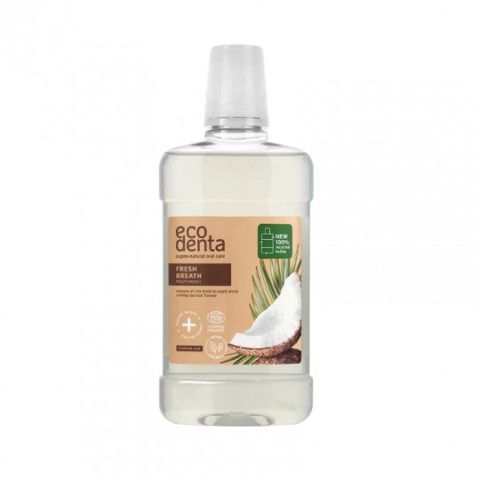ECODENTA skalavimo skystis mėtinis kokosų, 500 ml
