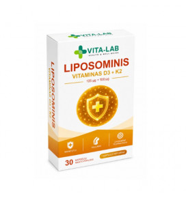 VITA-LAB Liposominis Vitaminas D3 5000TV+K2 100ug N30