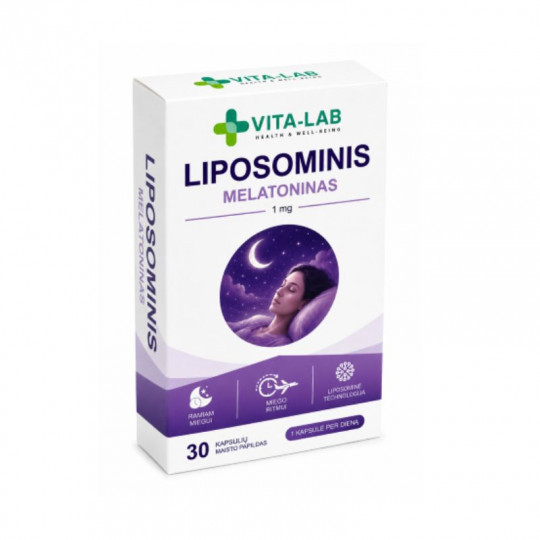 VITA-LAB Liposominis Melatoninas 1mg N30