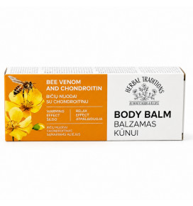 HERBAL TRADITIONS balzamas kūnui Bičių nuodai su chondroitinu, 75 ml