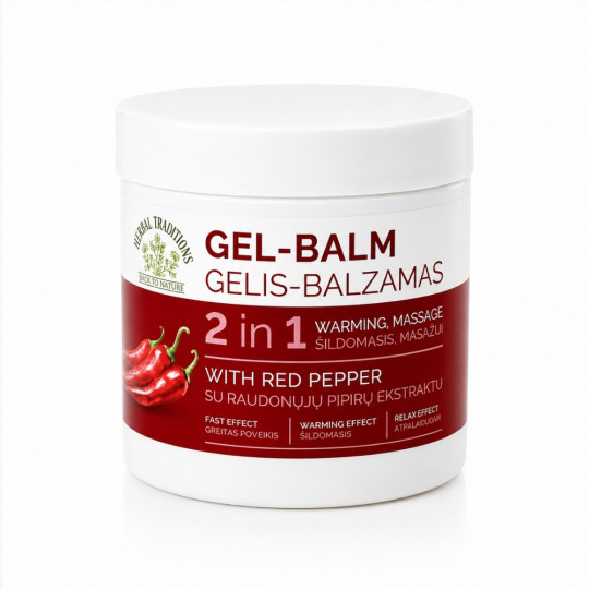 HERBAL TRADITIONS gelis - balzamas su raudonųjų pipirų ekstraktu, 250 ml