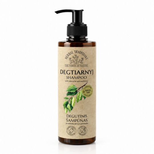 Herbal Traditions plaukų šampūnas Degutinis, 400 ml