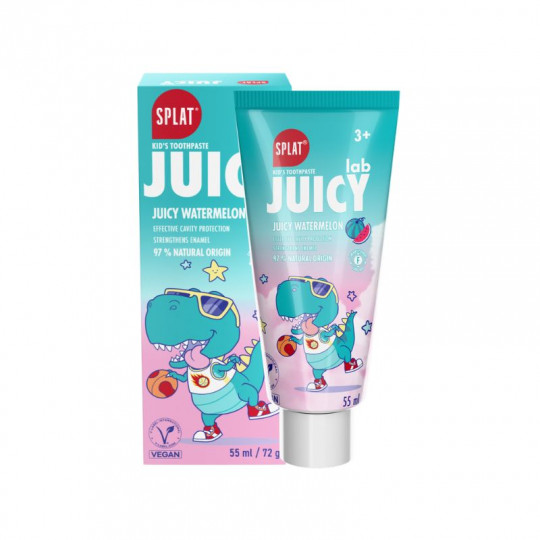 SPLAT Juicy lab vaikiška dantų pasta arbūzų skonio 3+, 55 ml