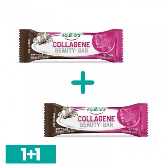 EQUILIBRA kolageno batonėlis su kakava, 40 g
