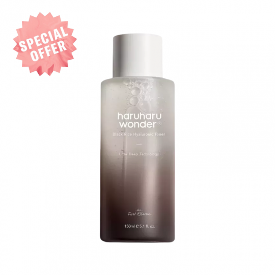 HARUHARU Wonder Black Rice Hyaluronic tonikas veidui, 150 ml