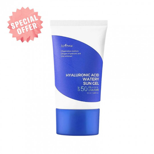 ISNTREE Hyaluronic Acid Watery Sun Gel SPF50 apsauga nuo saulės, 50 ml