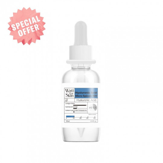 WATI FOR SKIN veido esencija su hialurono rūgštimi Microshot 100, 30 ml