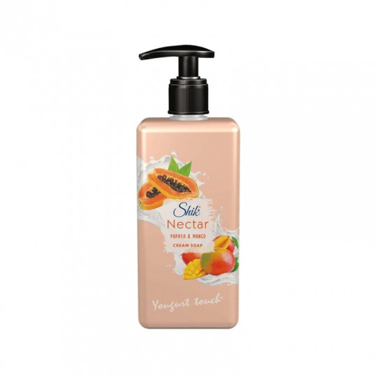 Shik Nectar Creamy Liquid Soap with Papaya & Mango, 450 ml