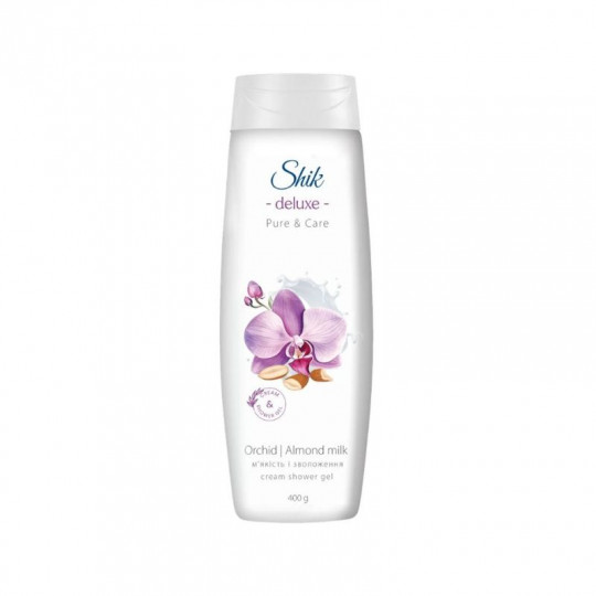 Shik Deluxe Shower Gel with Orchid & Almond Milk, 400 g