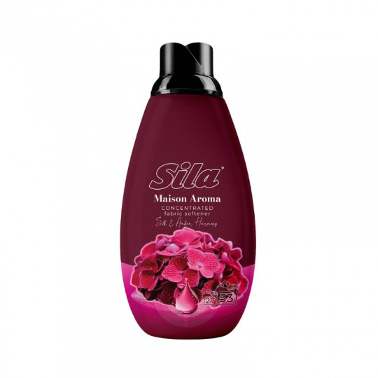 Sila Maison Aroma Fabric Softener Silk & Amber Harmony, 800 ml