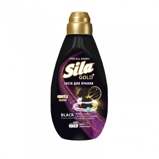 SILA Gold skalbimo priemonė juodiems ir tamsiems audiniams Black, 800 g