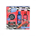 MARTINELIA High Speed ​​Zone vonios rinkinys berniukams (150 ml dušo žėlė, 150 ml šampūnas, 70 g vonios burbulas, 50 g vonios bu