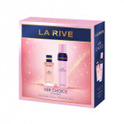LA RIVE rinkinys Her choice mot.(p/v 100 ml+ deo 150 ml)