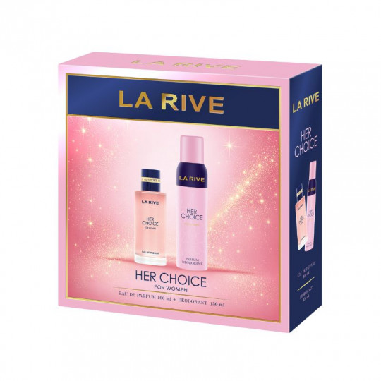 LA RIVE rinkinys Her choice mot.(p/v 100 ml+ deo 150 ml)