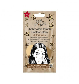 SELFIE PROJEKT Hydrocolloid Pimple Patches, Leopard Stars StopSpots, 20 pcs