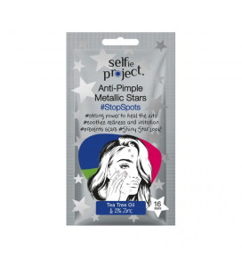 SELFIE PROJEKT Pimple Patches, Silver Stars StopSpots, 16 pcs
