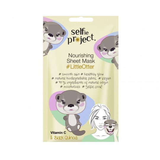 SELFIE PROJECT Nourishing Sheet Face Mask LittleOtter, 15 ml