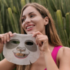 SELFIE PROJEKT lakštinė kaukė veidui valomoji BravePanda, 15 ml