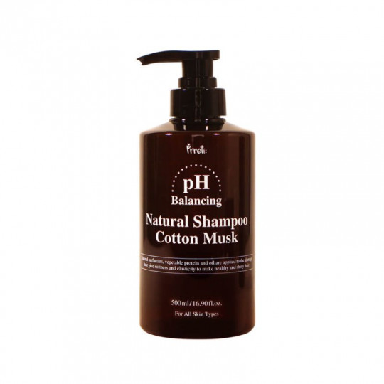 PRRETI Balancing Natural Shampoo Cotton Musk, 500 ml