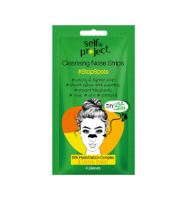 SELFIE PROJEKT Cleansing Nose Strips with Charcoal StopSpots, 4 pcs