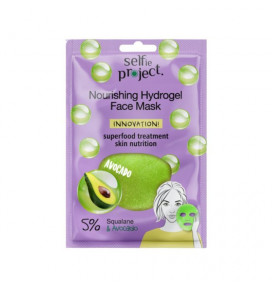 SELFIE PROJEKT hidrogelinė kaukė veidui maitinamoji Avocado, 1 vnt