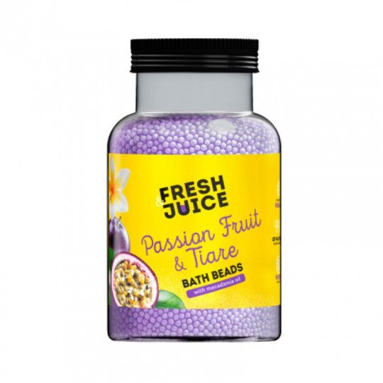 FRESH JUICE vonios perlai Passion Fruit & Tiare, 450 g