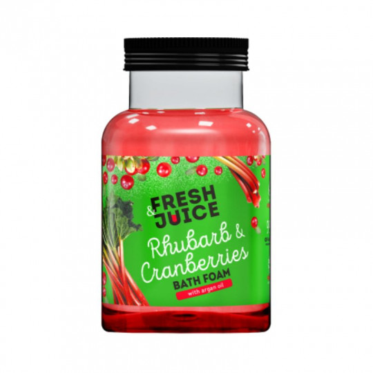 Fresh Juice Bath Foam Rhubarb & Cranberries, 550 ml