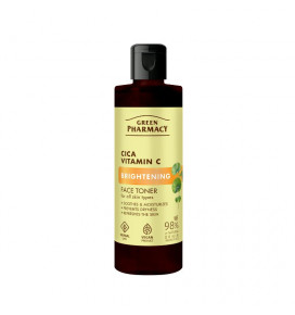 Green Pharmacy Brightening Face Toner with Cica + Vitamin C, 200 ml