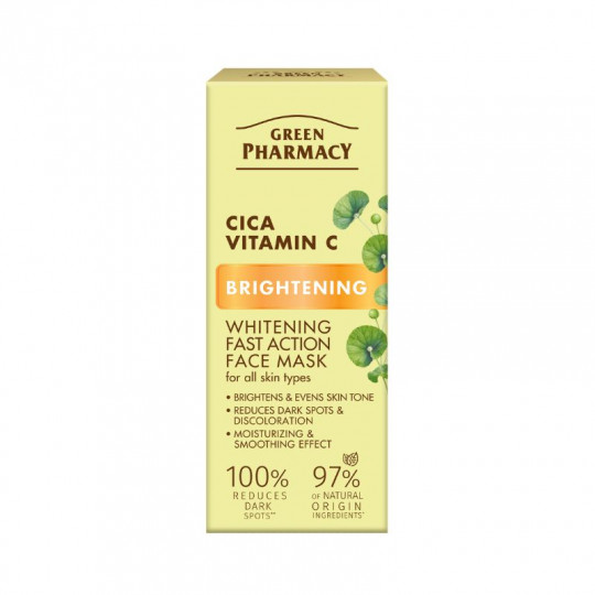 Green Pharmacy veido kaukė su cica ir vitaminu C, 50 ml