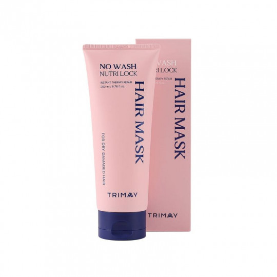 TRIMAY No Wash Nutri Lock nenuplaunama atstatomoji plaukų kaukė, 200 ml