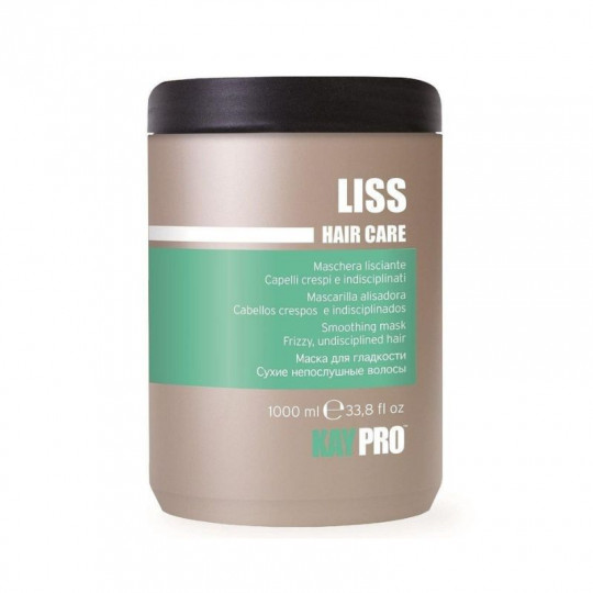 Kaypro Hair Care Liss kaukė glotninamoji sausiems, pasišiaušusiems plaukams, 1000 ml