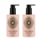 VIVIAN GRAY rinkinys Lotus&Rose kreminis muilas ir dušo želė, 2x250 ml